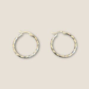Silpada Sterling Silver Twisted Hoop Earrings